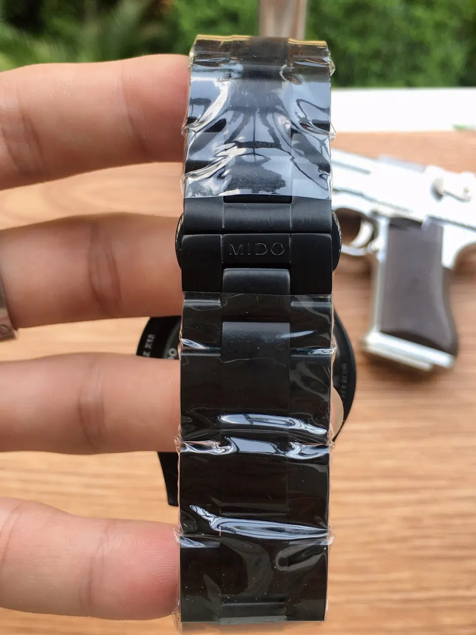 Mido Black Rubber Watch - Hình 4