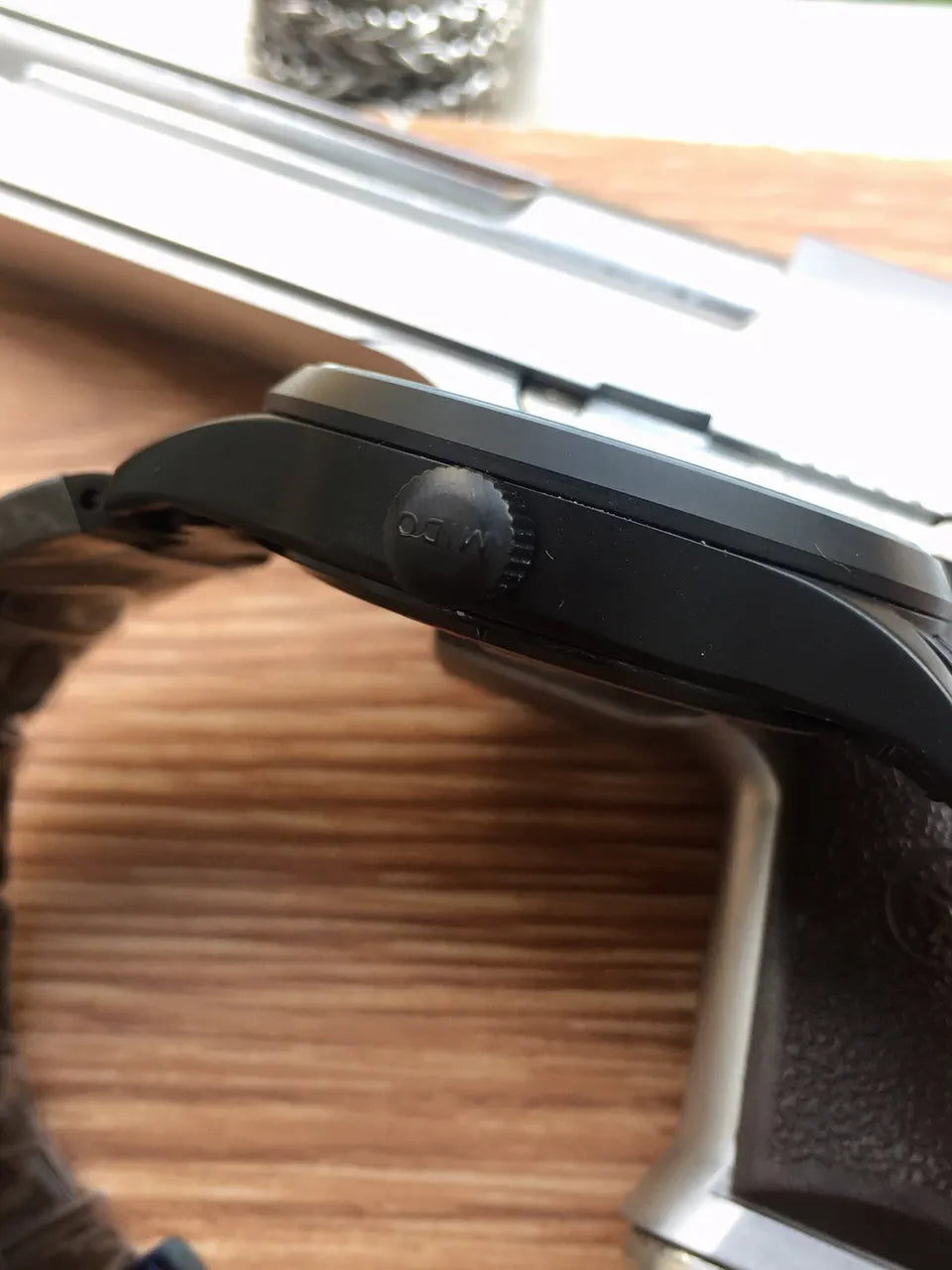 Mido Black Rubber Watch - Hình 5