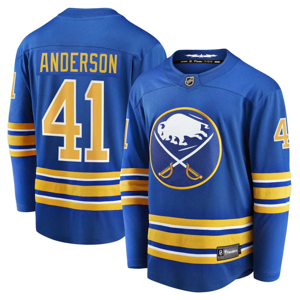 Anderson Sabres Blue Jersey