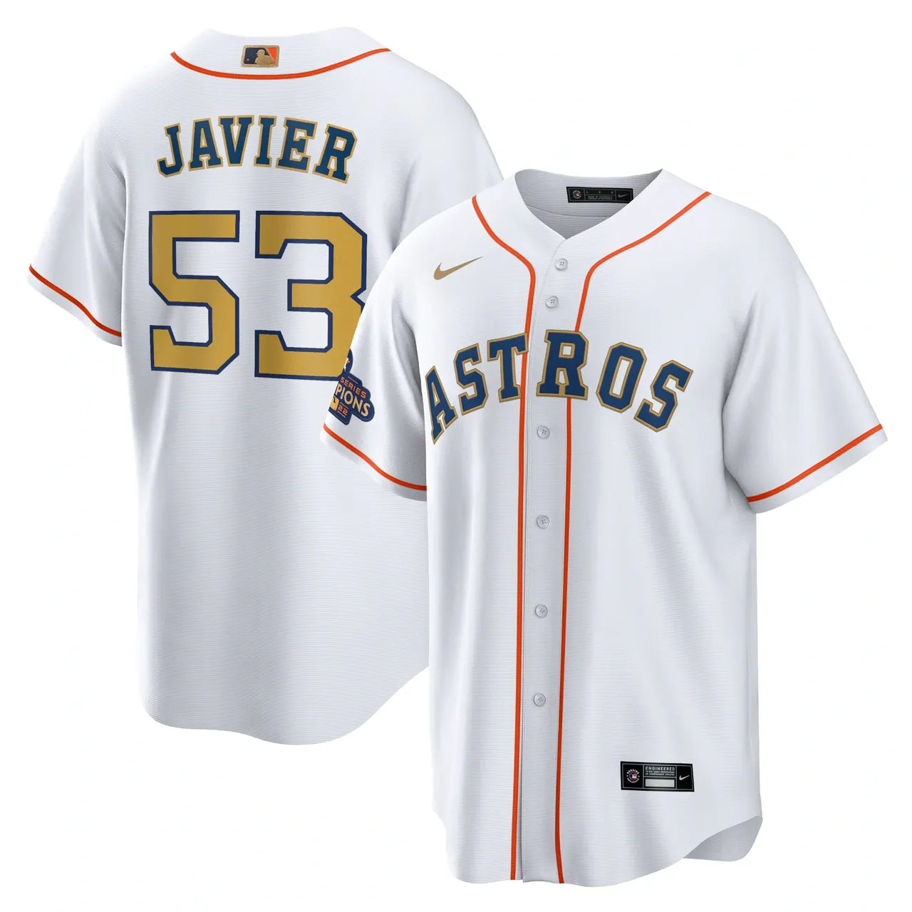 Javier Astros Nike White Jersey