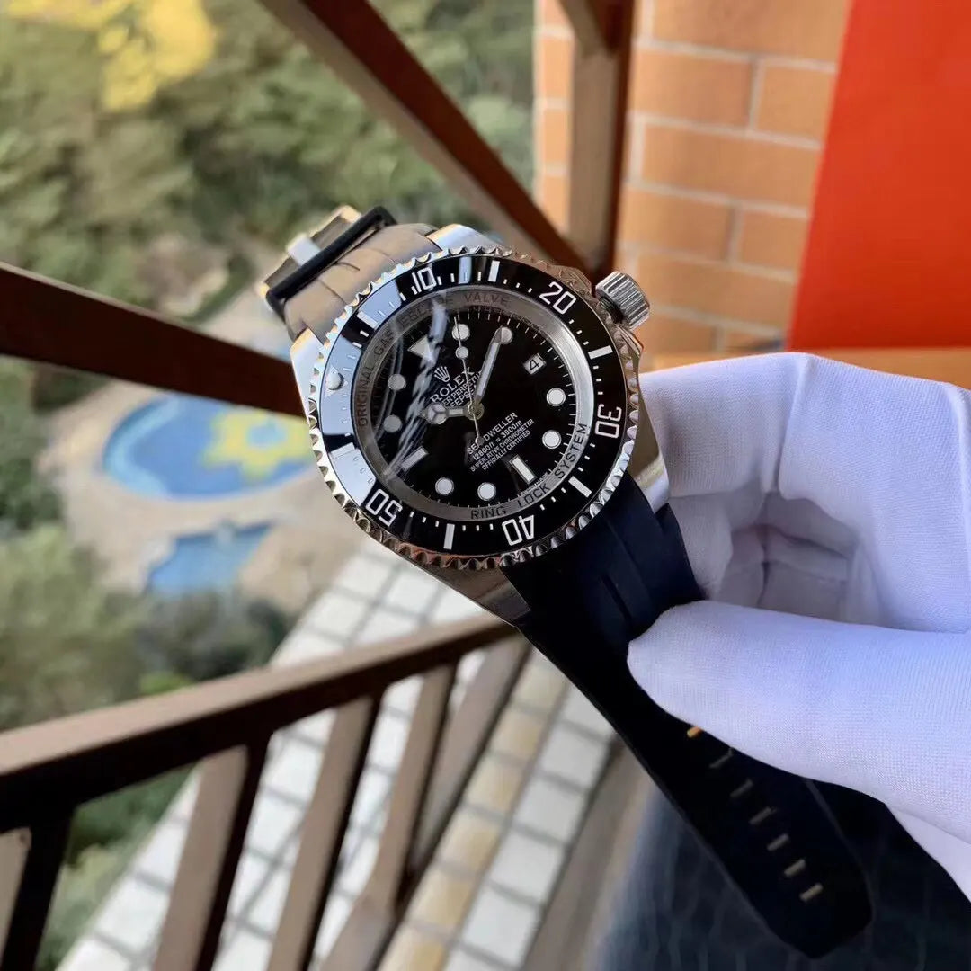Rolex Blue Rubber Strap - Hình 6