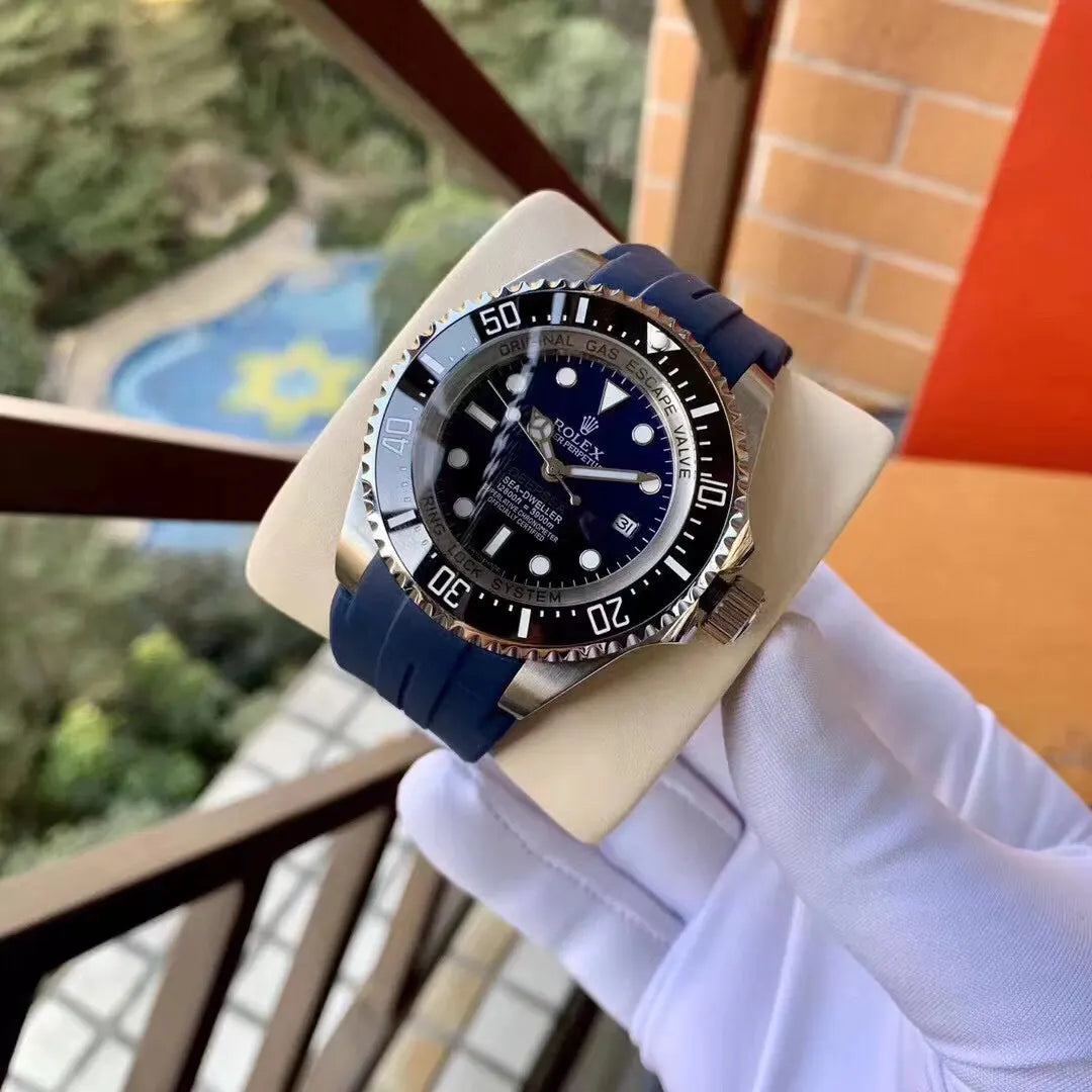 Rolex Blue Rubber Strap - Hình 8