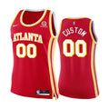 nike personalized Hawks Red Custom Jersey