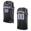 personalized Nike Kings Black Custom Jersey