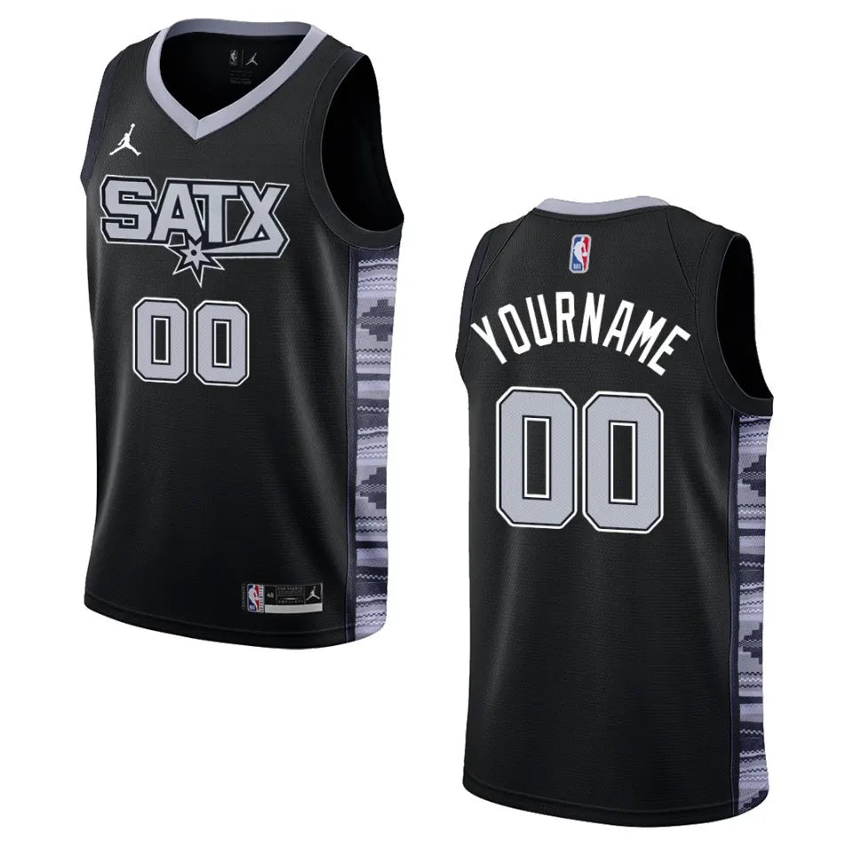 Jordan SATX Spurs Black Jersey