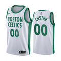 Celtics White Custom Jersey nike green