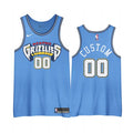Custom Grizzlies Blue Jersey