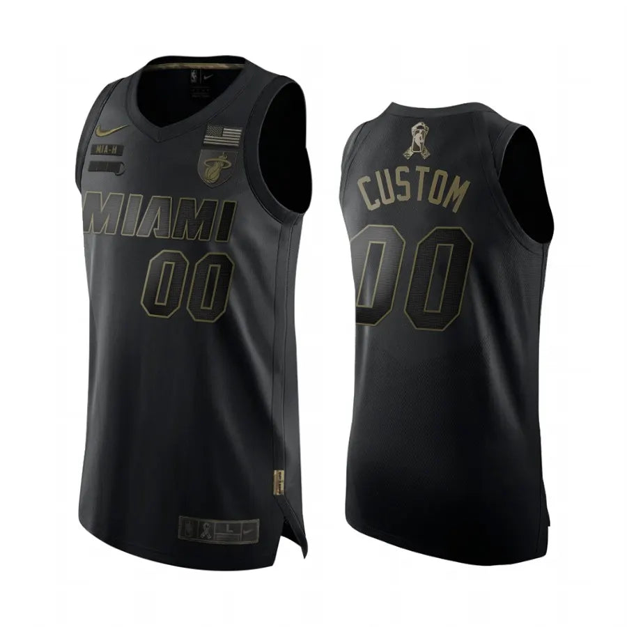 Custom Heat Black Jersey