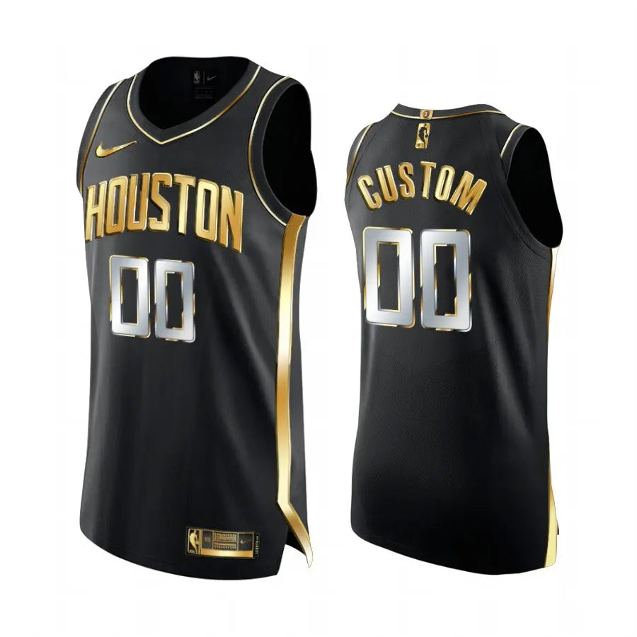 Rockets Black Custom Jersey nike