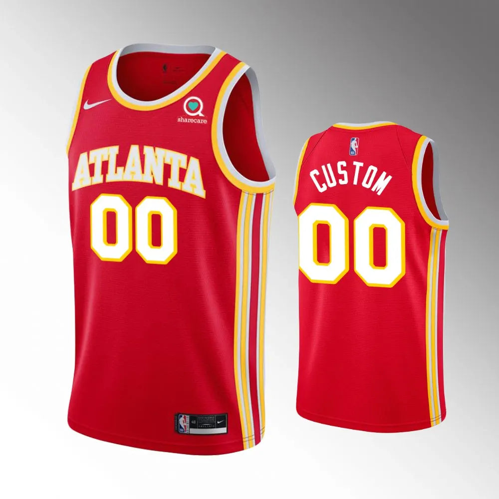 Hawks Red Custom Jersey nike