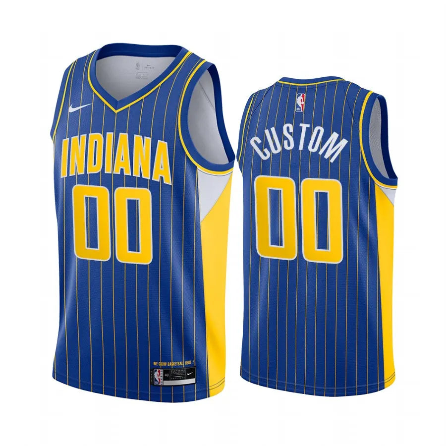nike Pacers Blue Custom Jersey