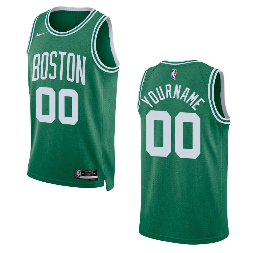 custom Nike Celtics Green Jersey