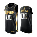 nike Clippers Black Custom Jersey