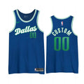 nike personalized Mavericks Blue Custom Jersey