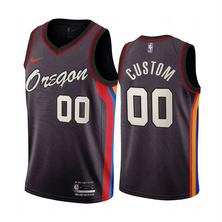 Oregon Custom Black Jersey