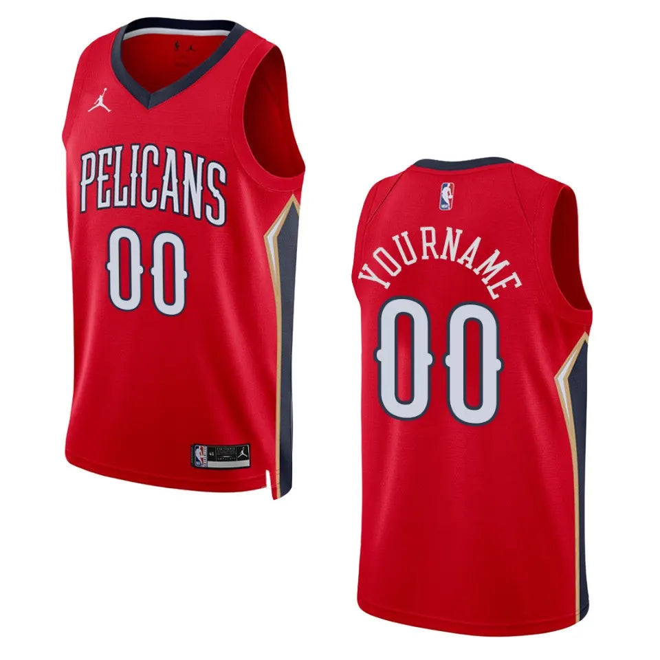 Pelicans Red Custom Jersey nike
