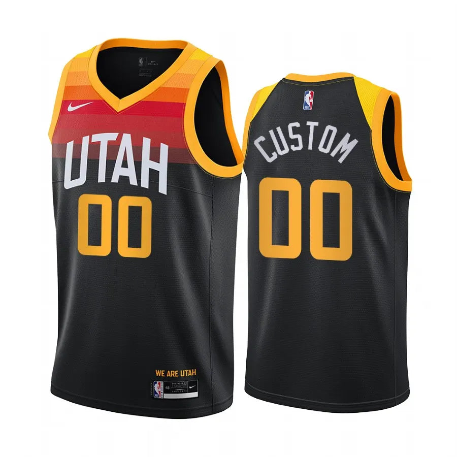Utah Jazz Custom Black Jersey
