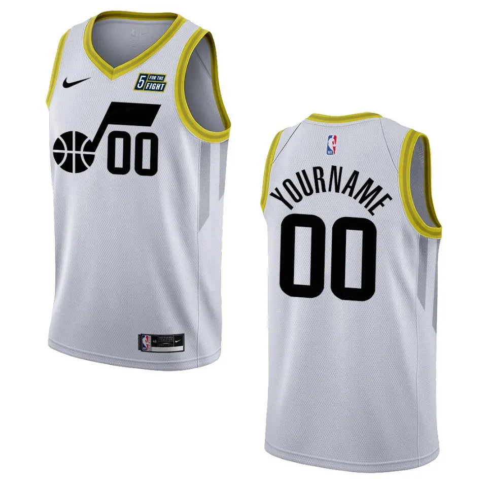 Nike Jazz White Custom Jersey