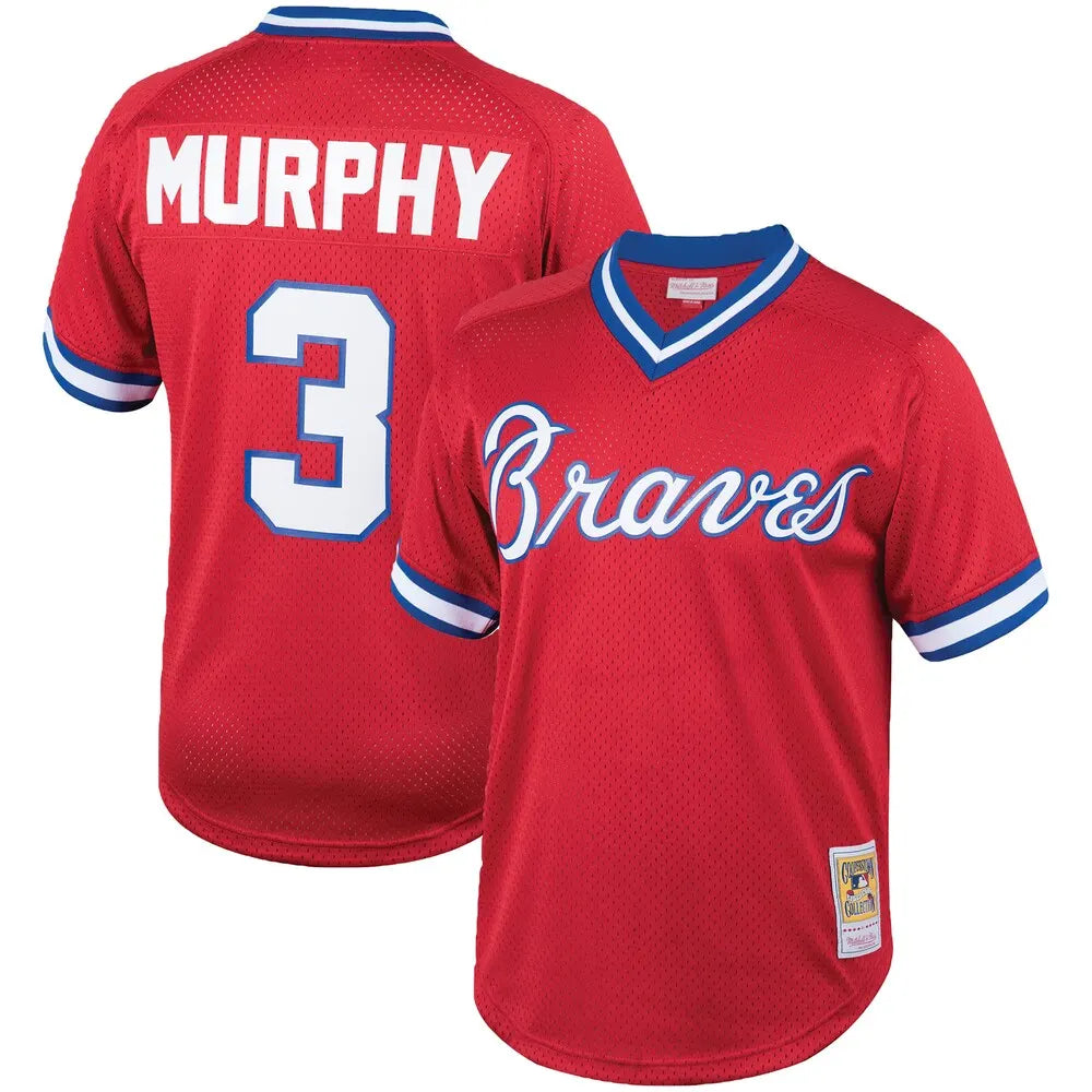 Braves Murphy #3 Throwback Jersey