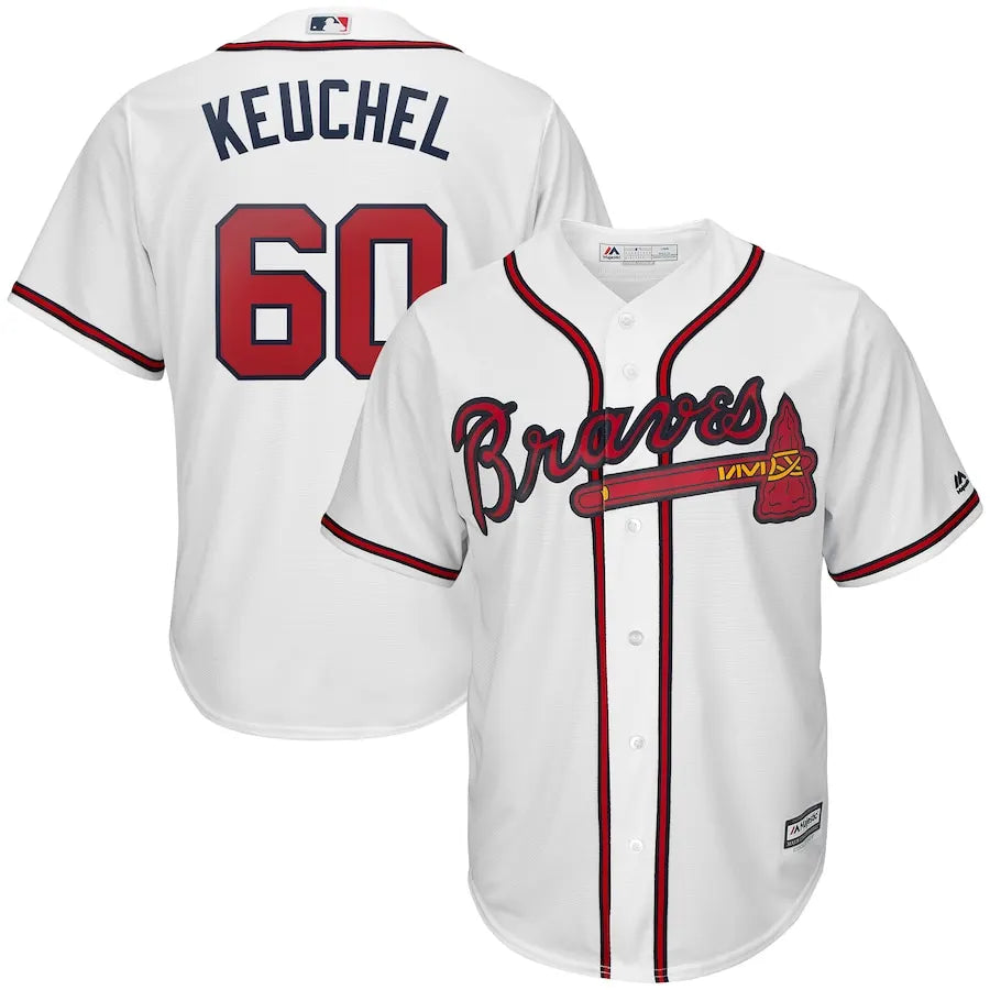 Keuchel Braves White Jersey