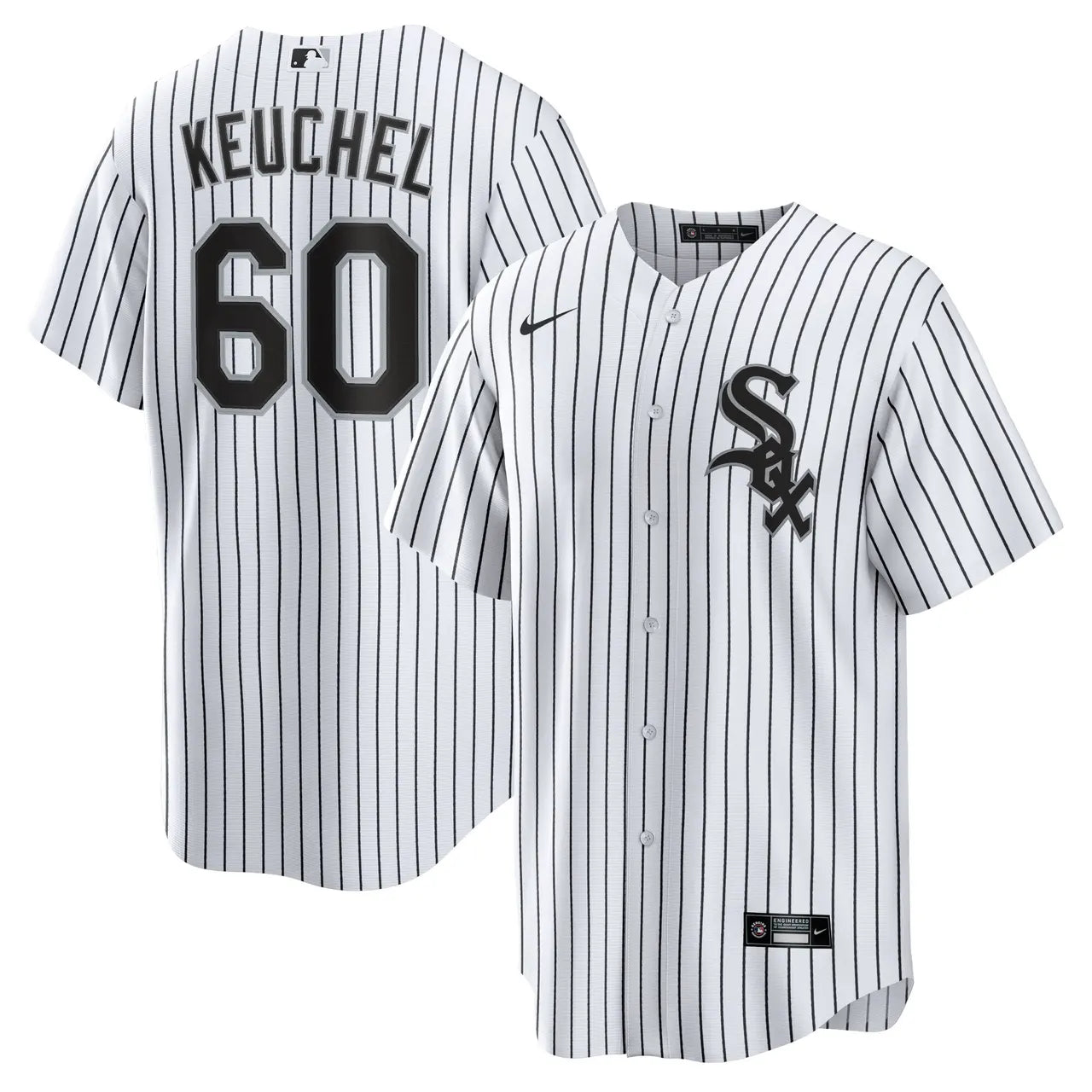 Keuchel White Sox Pinstripe Jersey - Hình 2