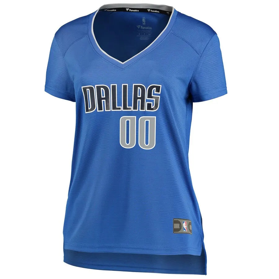 Mavericks Blue Custom Women's Jersey - Hình 2