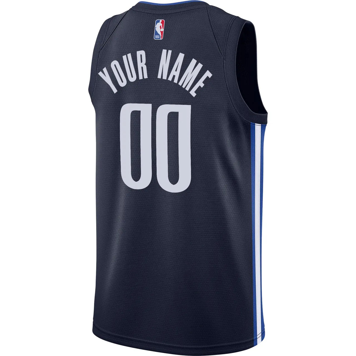 Mavericks Navy Custom Jersey nike - Hình 4