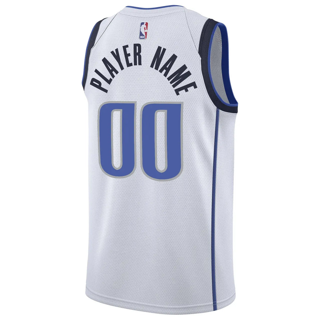 Nike Mavericks White Jersey custom - Hình 4