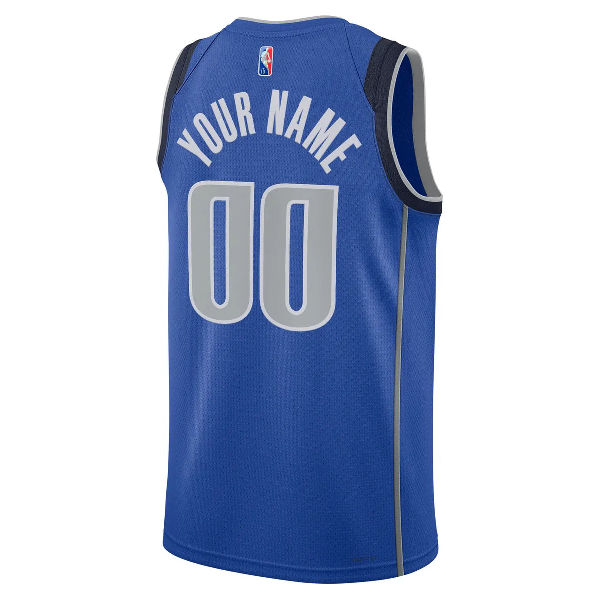 Mavericks Royal Blue Custom Jersey - Hình 4