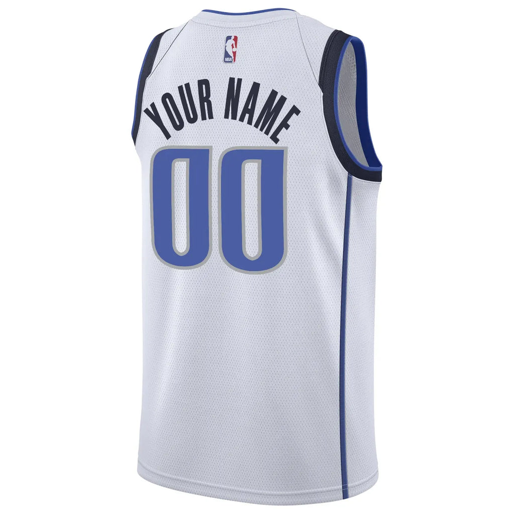 Mavericks White Custom Jersey nike - Hình 3