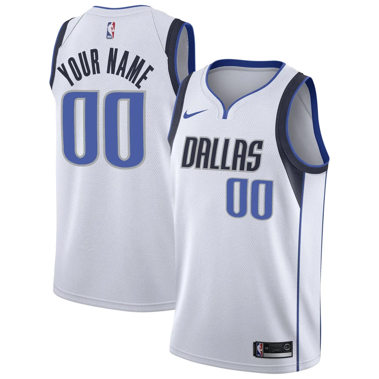 Mavericks White Custom Jersey nike