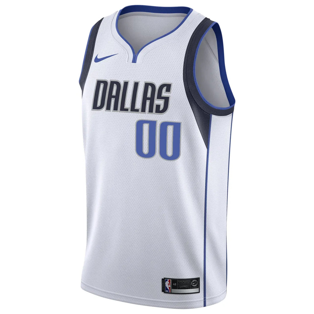 nike Mavericks White Custom Jersey - Hình 3