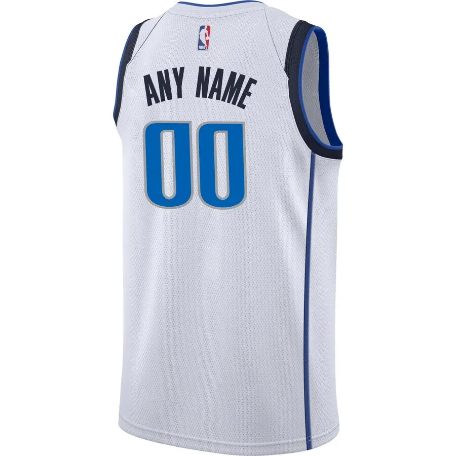 custom Nike Mavericks White Jersey - Hình 3