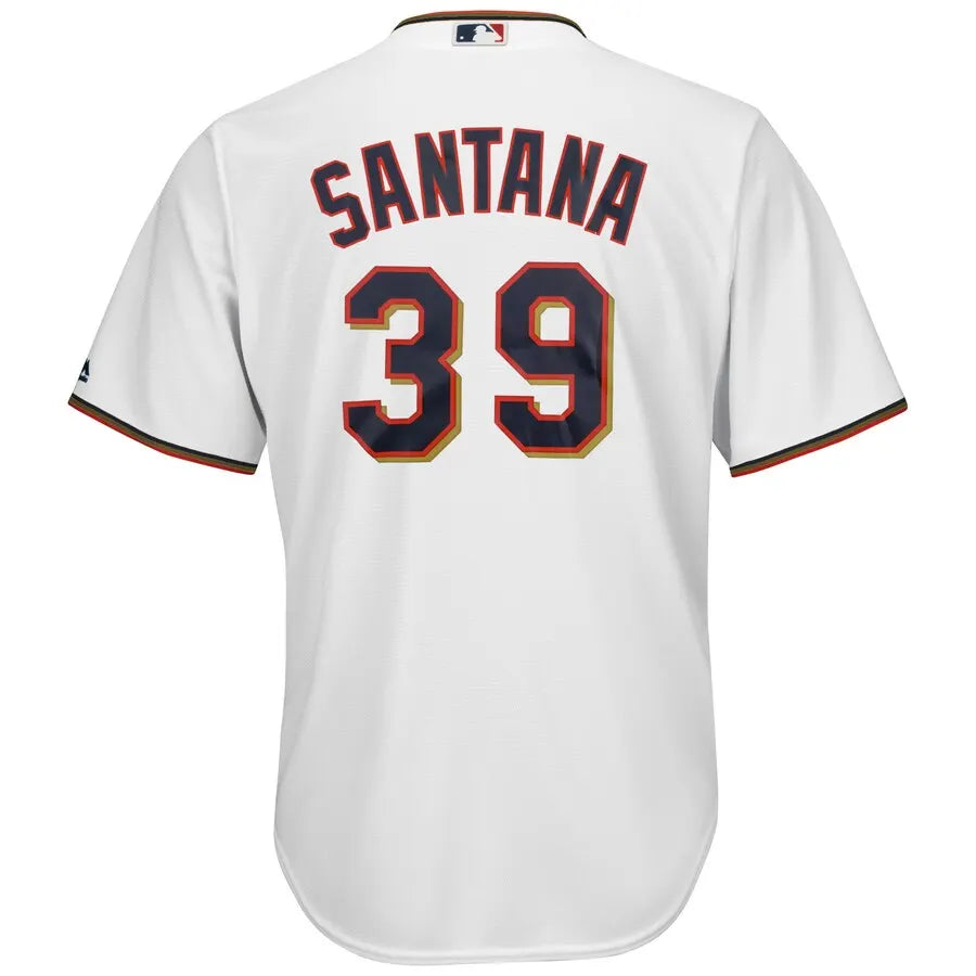 Santana #39 Twins White Jersey - Hình 3