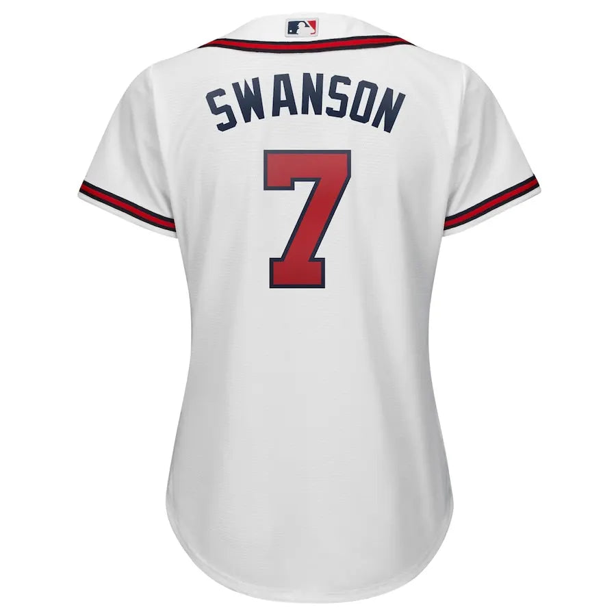 Braves Swanson #7 Women's Jersey - Hình 3
