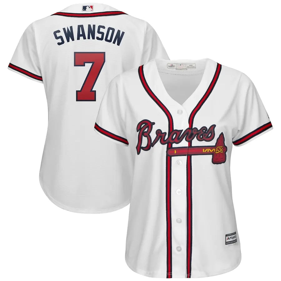 Braves Swanson #7 Women's Jersey