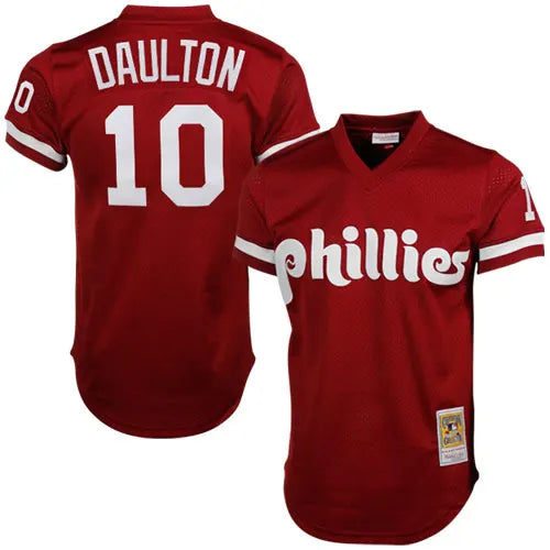 Daulton Phillies Maroon Jersey mitchell