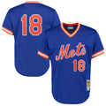 mitchell ness Mets Blue Throwback Jersey