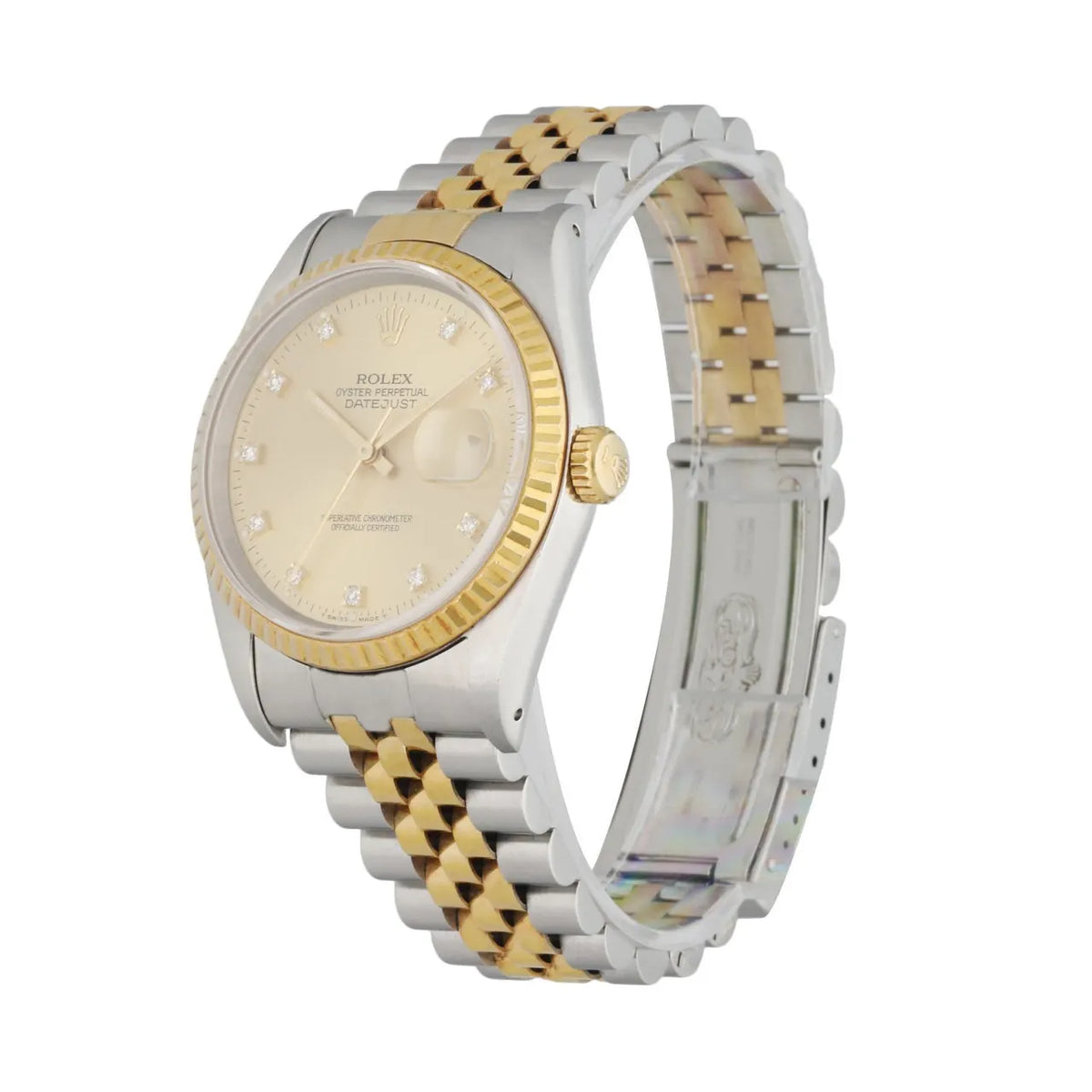 datejust Rolex Champagne Diamond Two-Tone - Hình 2