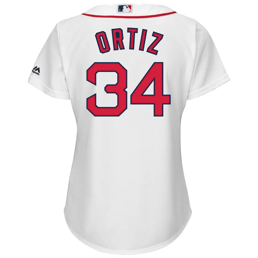 Ortiz #34 Red Sox Women's Jersey - Hình 3