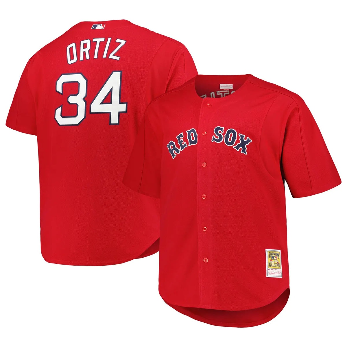 mitchell Ortiz #34 Red Sox Jersey - Hình 2