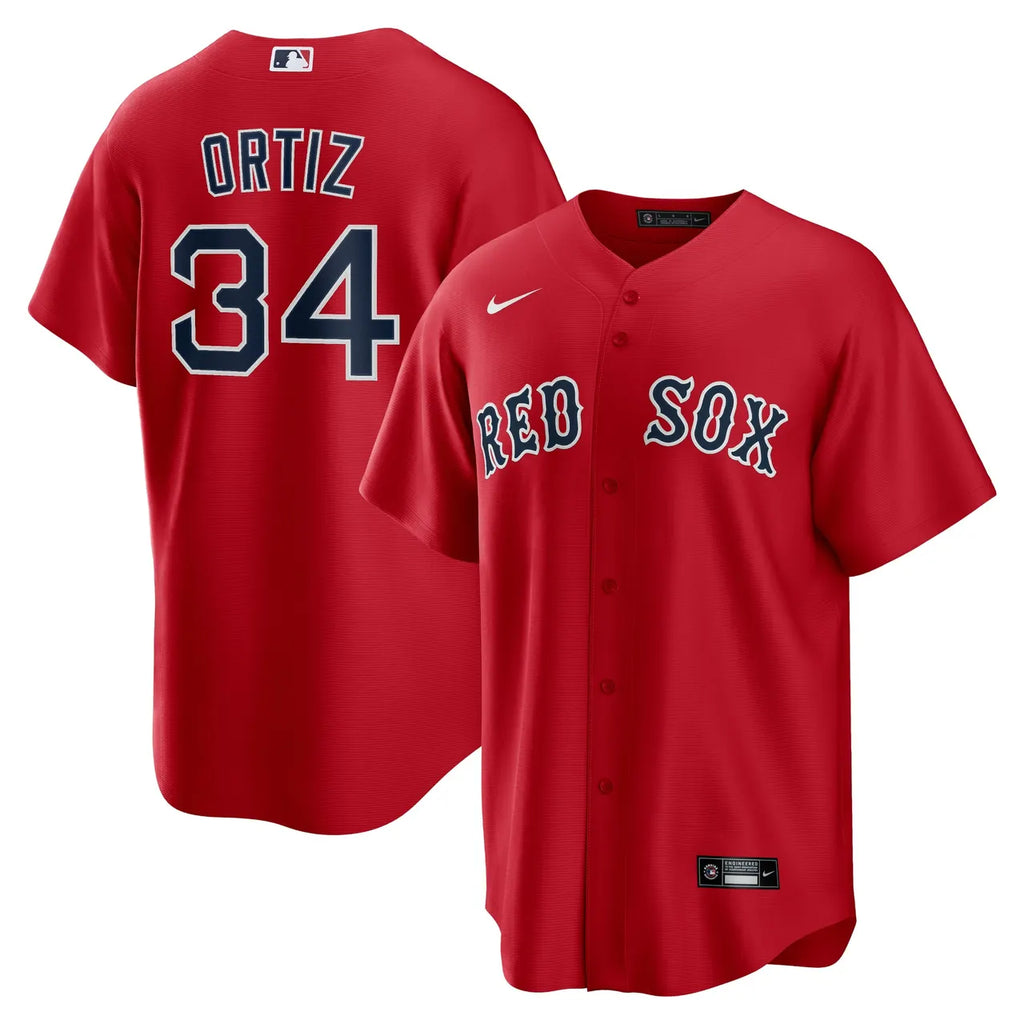 Ortiz #34 Red Sox Jersey nike