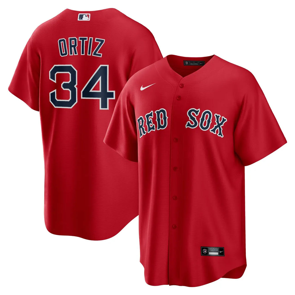 Ortiz #34 Red Sox Jersey nike - Hình 2