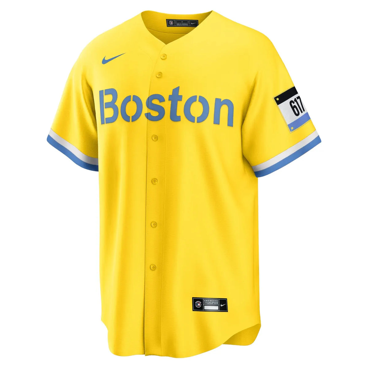 nike limited Boston Yellow City Connect Jersey - Hình 3