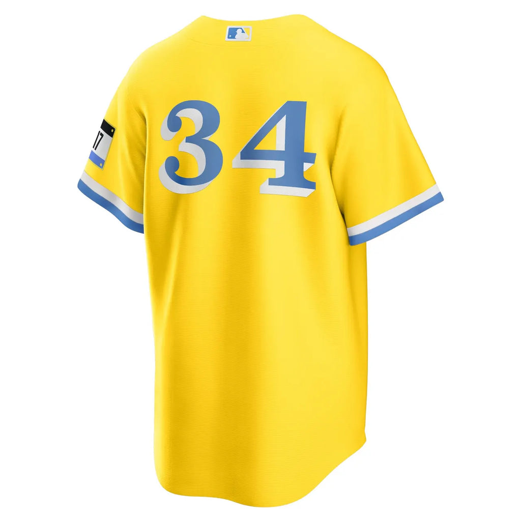 nike limited Boston Yellow City Connect Jersey - Hình 4