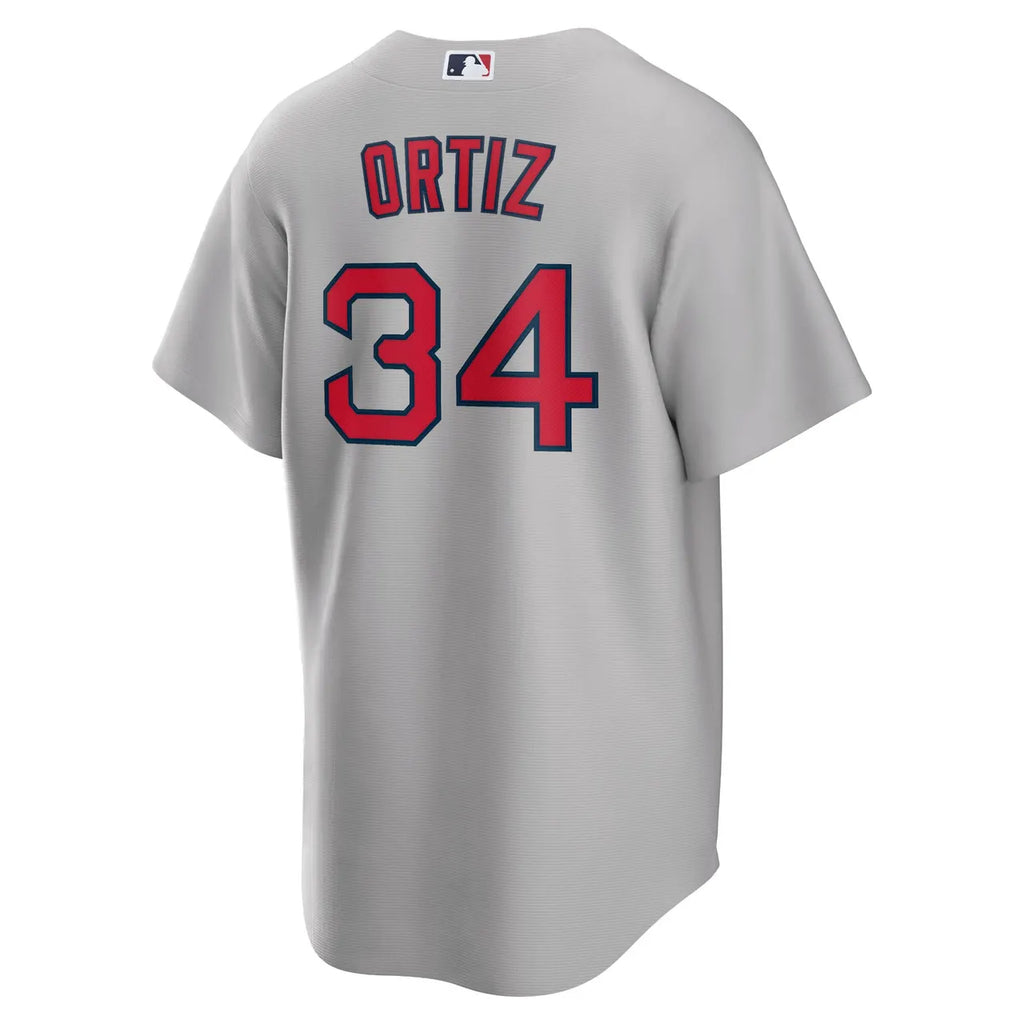 Ortiz #34 Red Sox Grey Jersey - Hình 4
