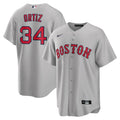 Ortiz #34 Red Sox Grey Jersey