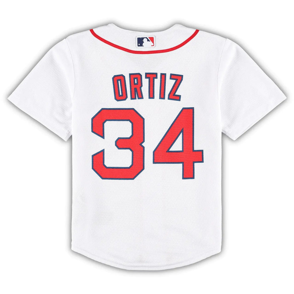 Red Sox Ortiz Youth Jersey - Hình 3