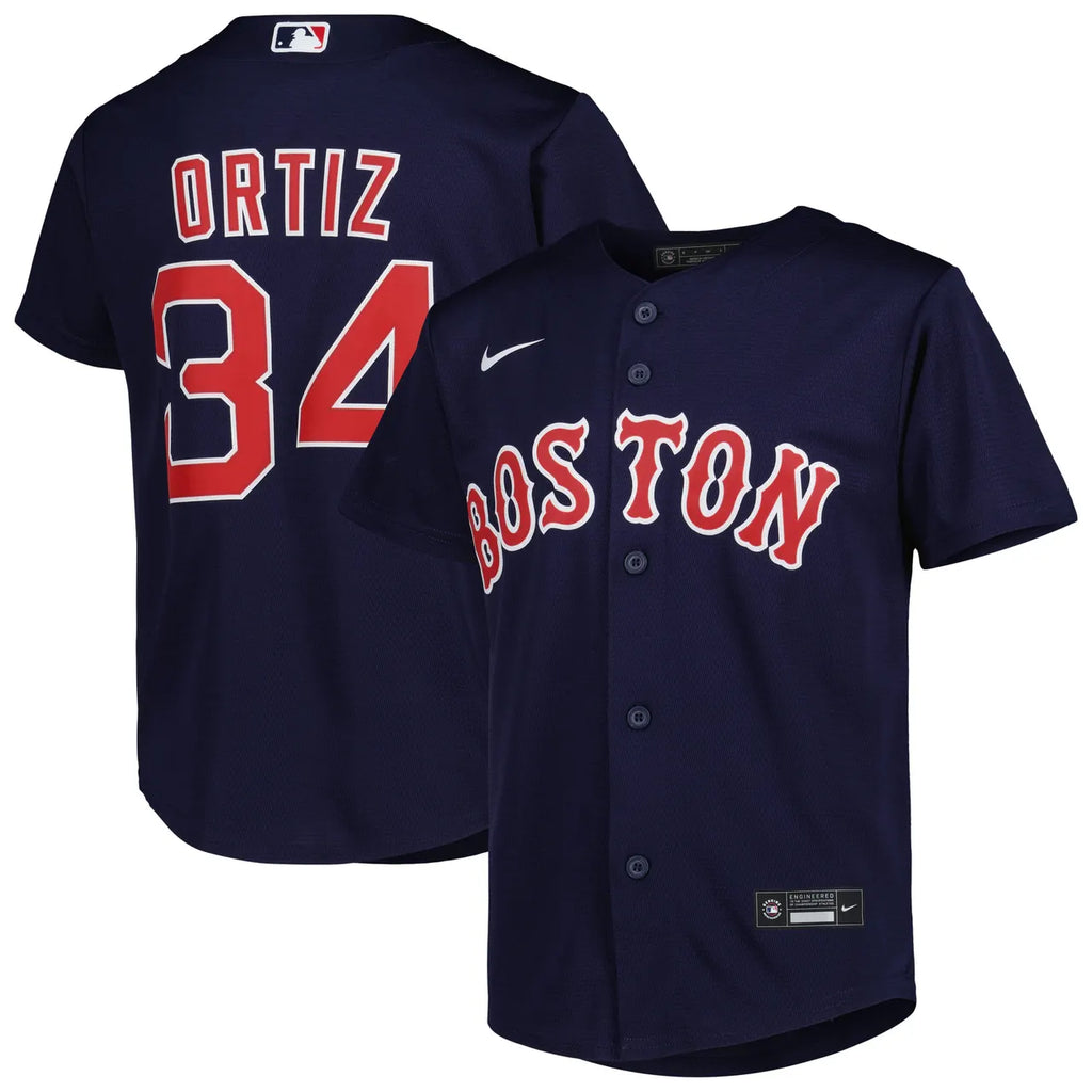 navy Nike Ortiz Red Sox Jersey