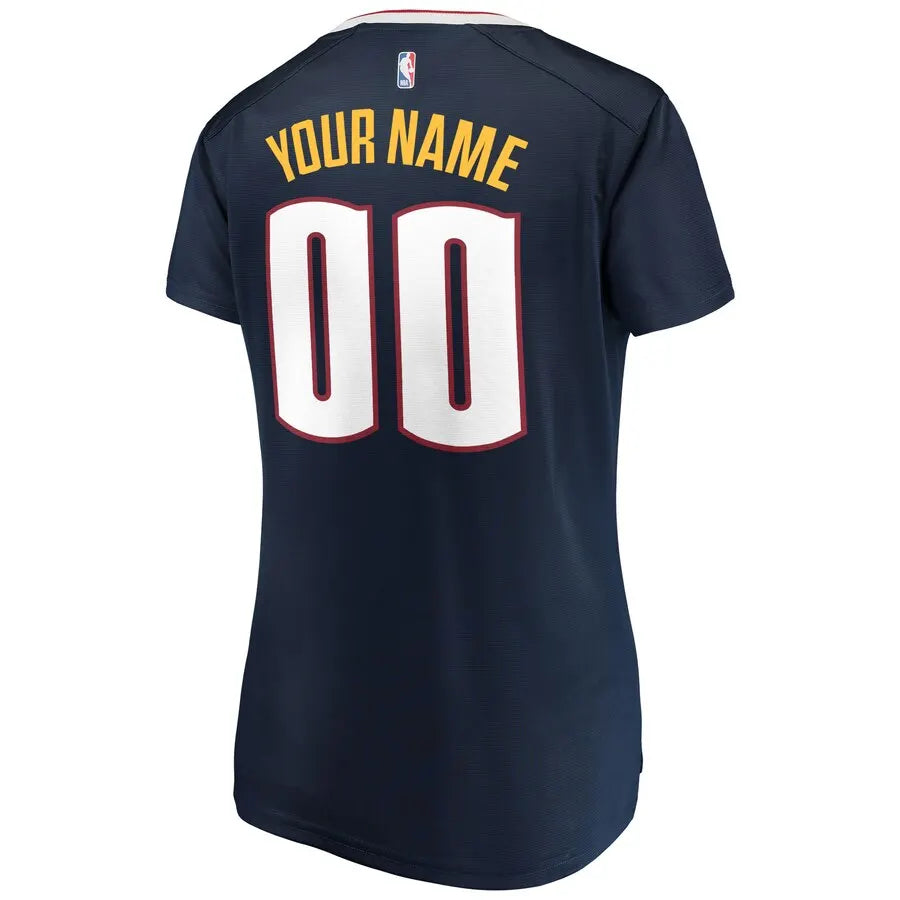 Nuggets Women's Navy Custom Jersey - Hình 3